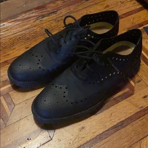 Cole Haan Zerogrand Wingtip Oxford Black Size 9.5
